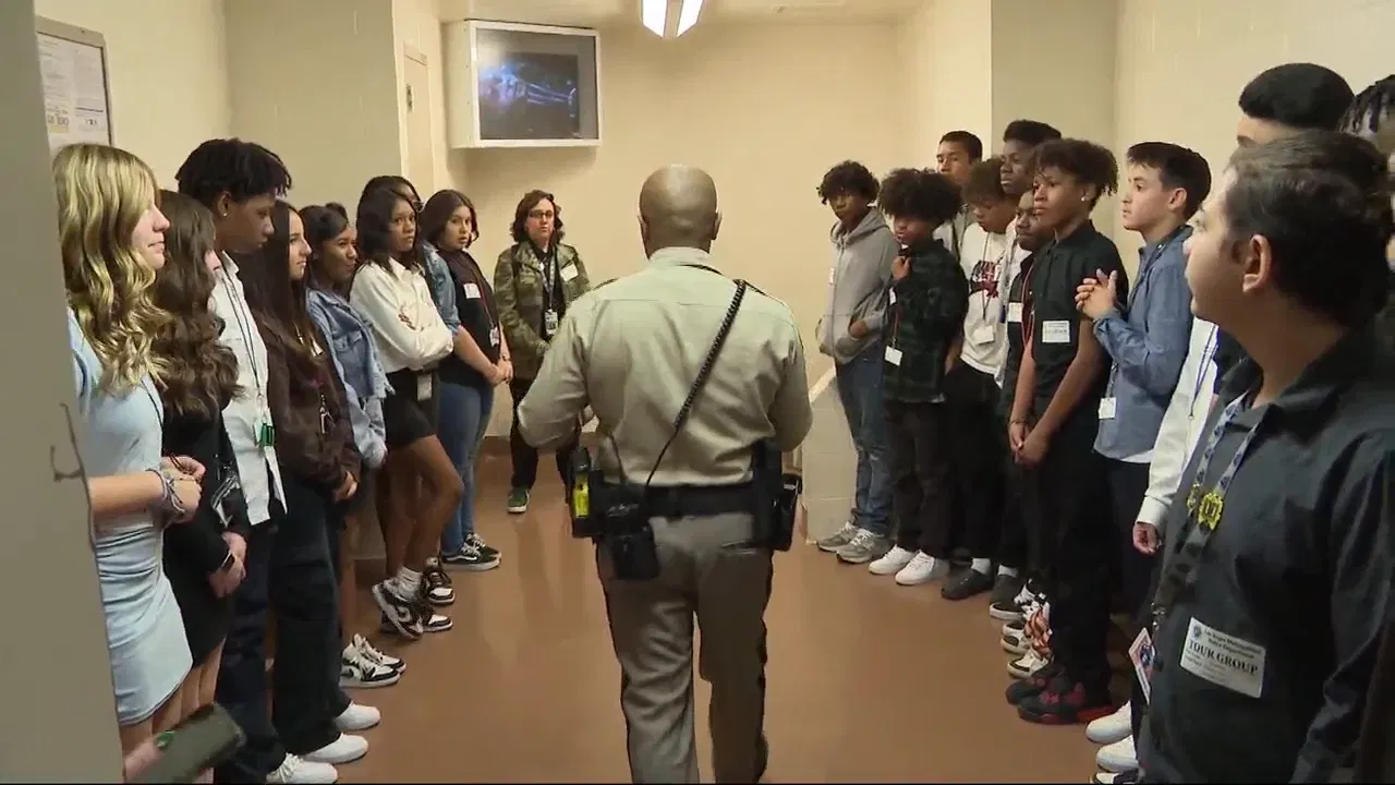 Local students get a glimpse of life behind bars through law enforcement mentoring program